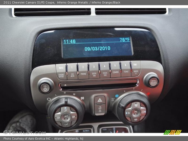 Inferno Orange Metallic / Inferno Orange/Black 2011 Chevrolet Camaro SS/RS Coupe