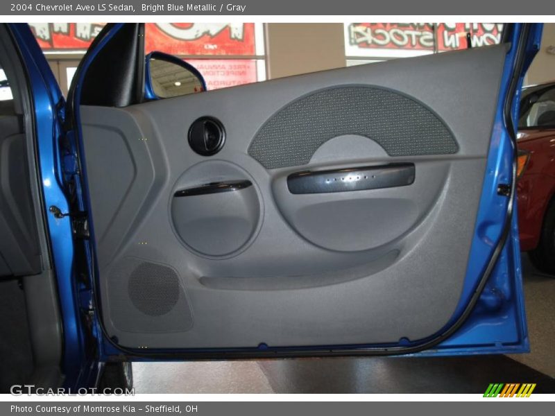 Bright Blue Metallic / Gray 2004 Chevrolet Aveo LS Sedan