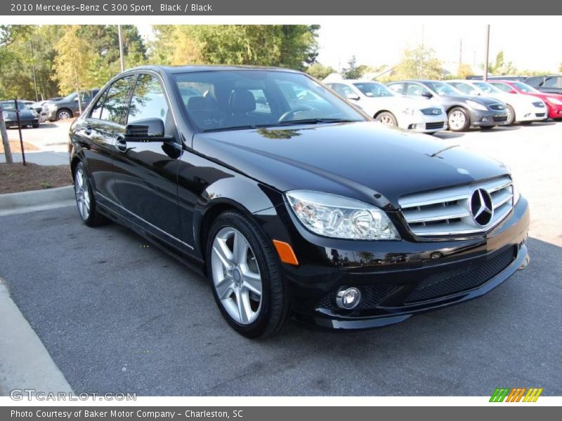Black / Black 2010 Mercedes-Benz C 300 Sport