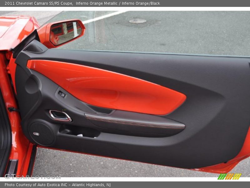Inferno Orange Metallic / Inferno Orange/Black 2011 Chevrolet Camaro SS/RS Coupe