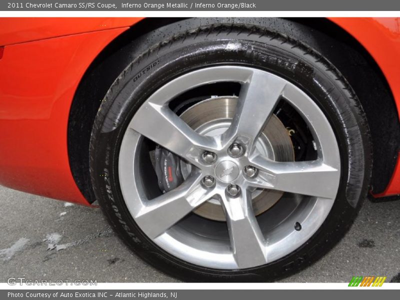 Inferno Orange Metallic / Inferno Orange/Black 2011 Chevrolet Camaro SS/RS Coupe