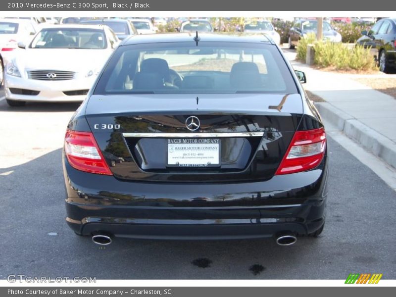 Black / Black 2010 Mercedes-Benz C 300 Sport