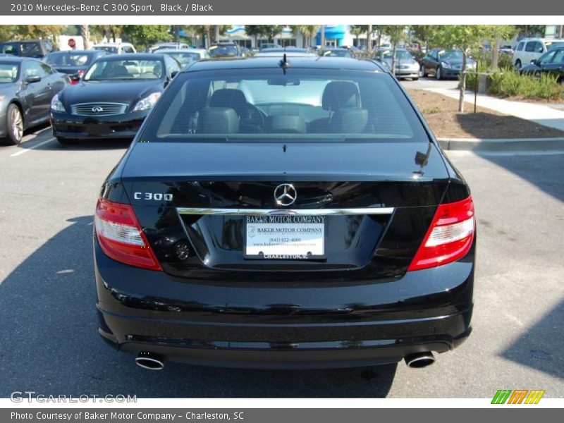 Black / Black 2010 Mercedes-Benz C 300 Sport