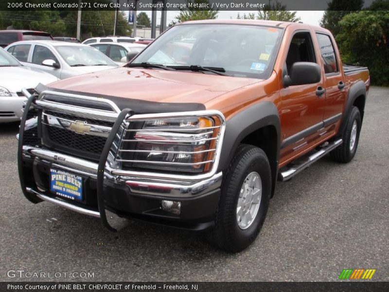Sunburst Orange Metallic / Very Dark Pewter 2006 Chevrolet Colorado Z71 Crew Cab 4x4