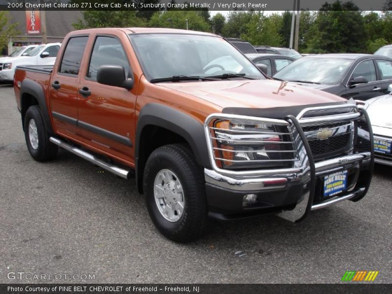 Sunburst Orange Metallic / Very Dark Pewter 2006 Chevrolet Colorado Z71 Crew Cab 4x4