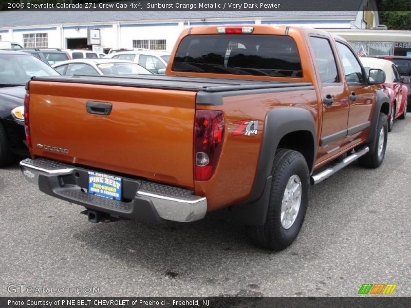 Sunburst Orange Metallic / Very Dark Pewter 2006 Chevrolet Colorado Z71 Crew Cab 4x4