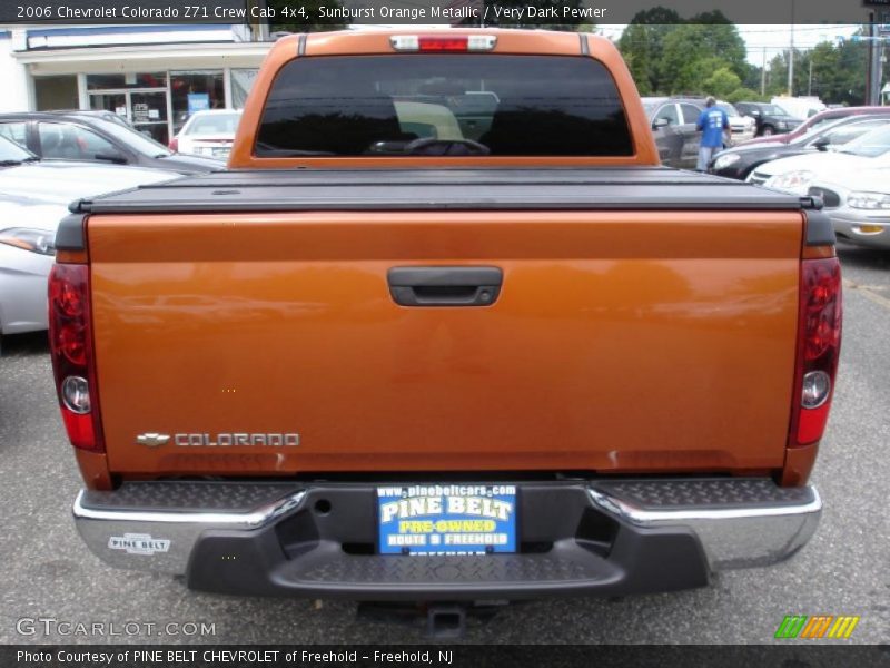 Sunburst Orange Metallic / Very Dark Pewter 2006 Chevrolet Colorado Z71 Crew Cab 4x4