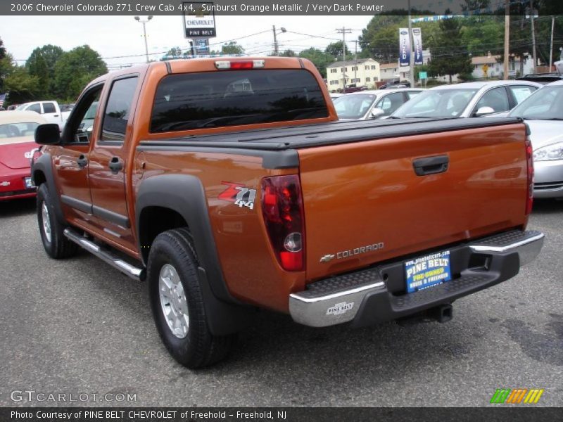 Sunburst Orange Metallic / Very Dark Pewter 2006 Chevrolet Colorado Z71 Crew Cab 4x4
