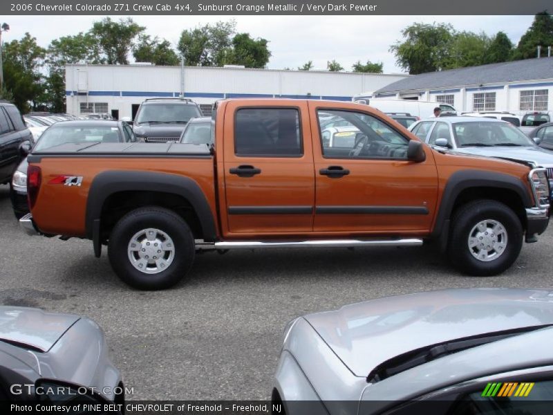 Sunburst Orange Metallic / Very Dark Pewter 2006 Chevrolet Colorado Z71 Crew Cab 4x4