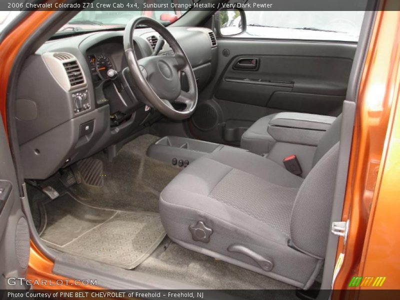 Sunburst Orange Metallic / Very Dark Pewter 2006 Chevrolet Colorado Z71 Crew Cab 4x4