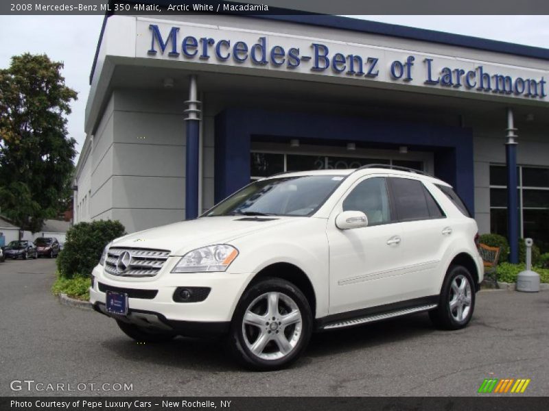 Arctic White / Macadamia 2008 Mercedes-Benz ML 350 4Matic
