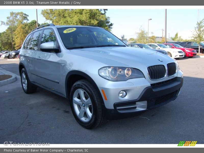 Titanium Silver Metallic / Grey 2008 BMW X5 3.0si