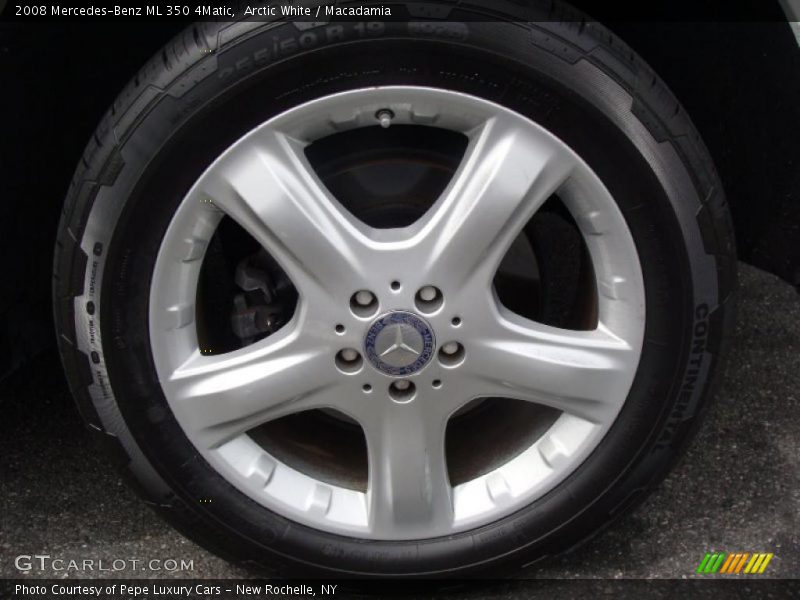 Arctic White / Macadamia 2008 Mercedes-Benz ML 350 4Matic