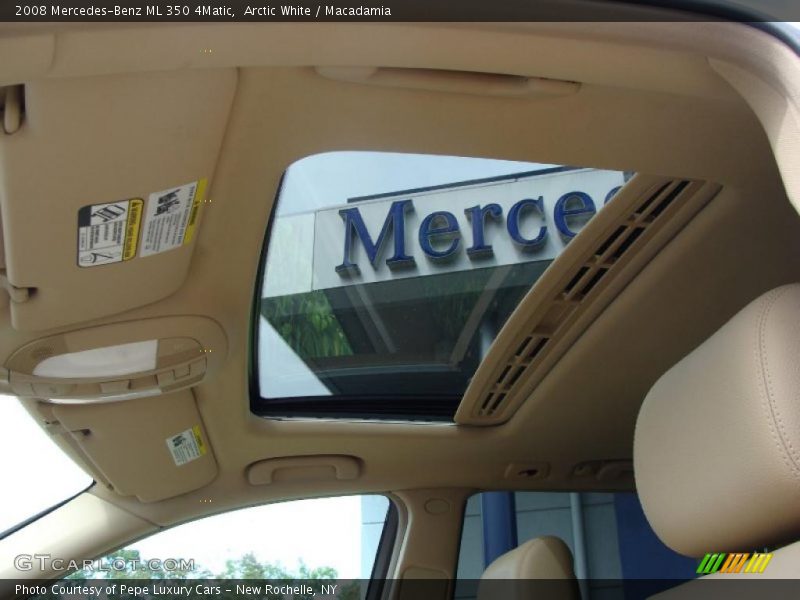 Arctic White / Macadamia 2008 Mercedes-Benz ML 350 4Matic