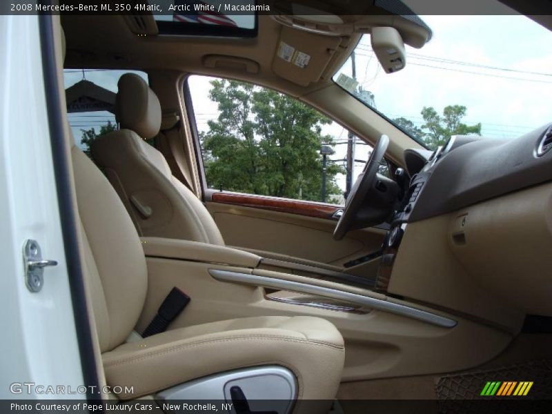 Arctic White / Macadamia 2008 Mercedes-Benz ML 350 4Matic