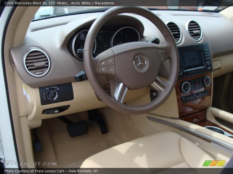 Arctic White / Macadamia 2008 Mercedes-Benz ML 350 4Matic
