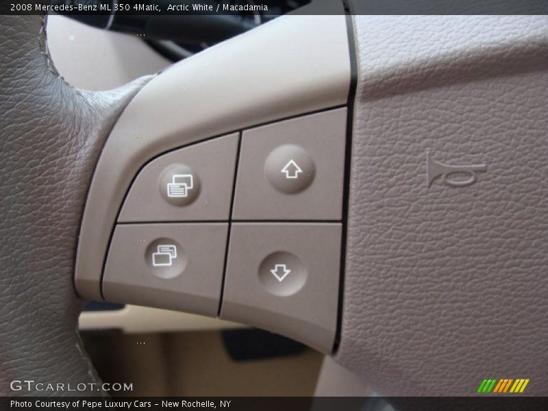 Arctic White / Macadamia 2008 Mercedes-Benz ML 350 4Matic