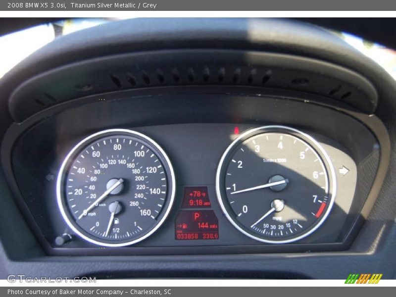 Titanium Silver Metallic / Grey 2008 BMW X5 3.0si