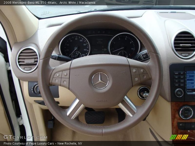 Arctic White / Macadamia 2008 Mercedes-Benz ML 350 4Matic