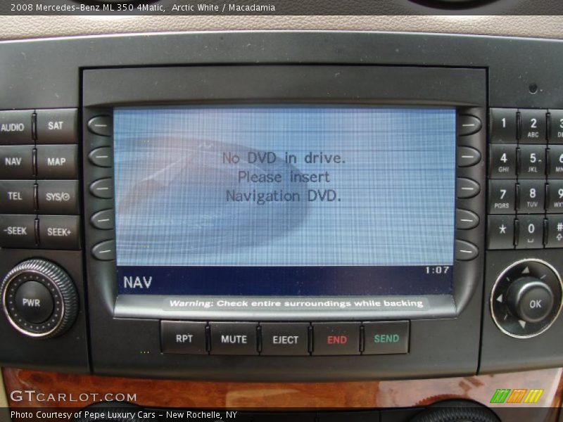 Arctic White / Macadamia 2008 Mercedes-Benz ML 350 4Matic