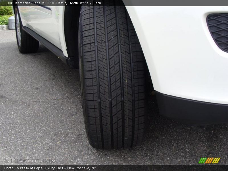 Arctic White / Black 2008 Mercedes-Benz ML 350 4Matic