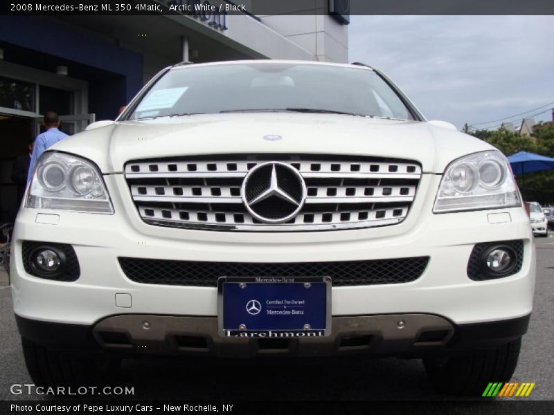 Arctic White / Black 2008 Mercedes-Benz ML 350 4Matic