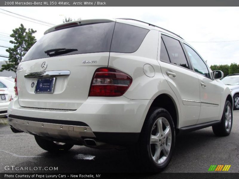 Arctic White / Black 2008 Mercedes-Benz ML 350 4Matic