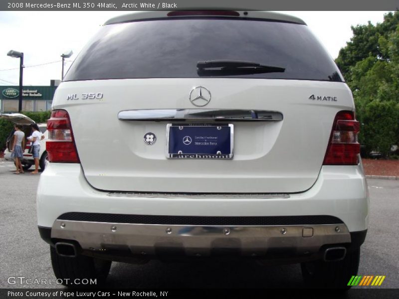 Arctic White / Black 2008 Mercedes-Benz ML 350 4Matic