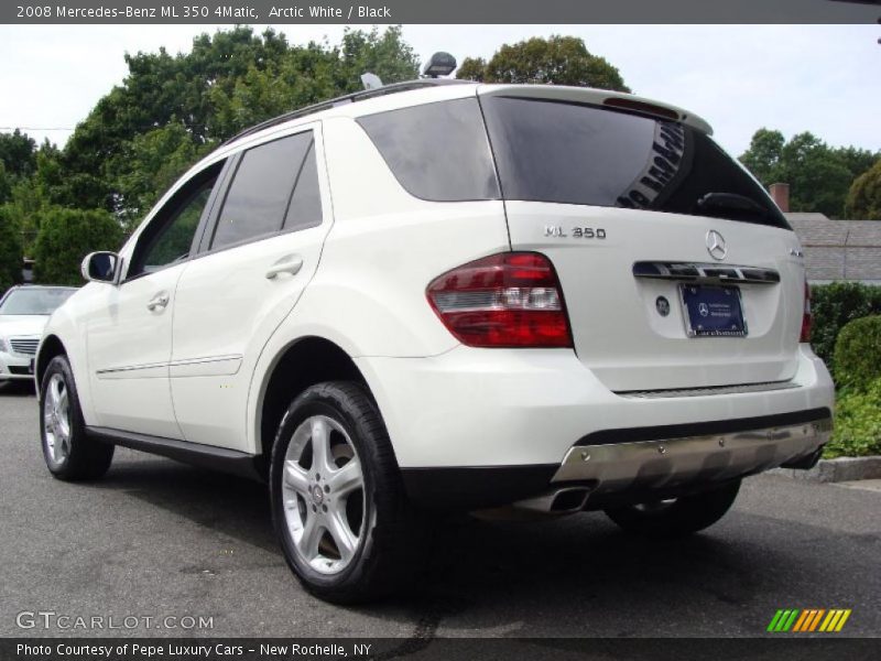 Arctic White / Black 2008 Mercedes-Benz ML 350 4Matic