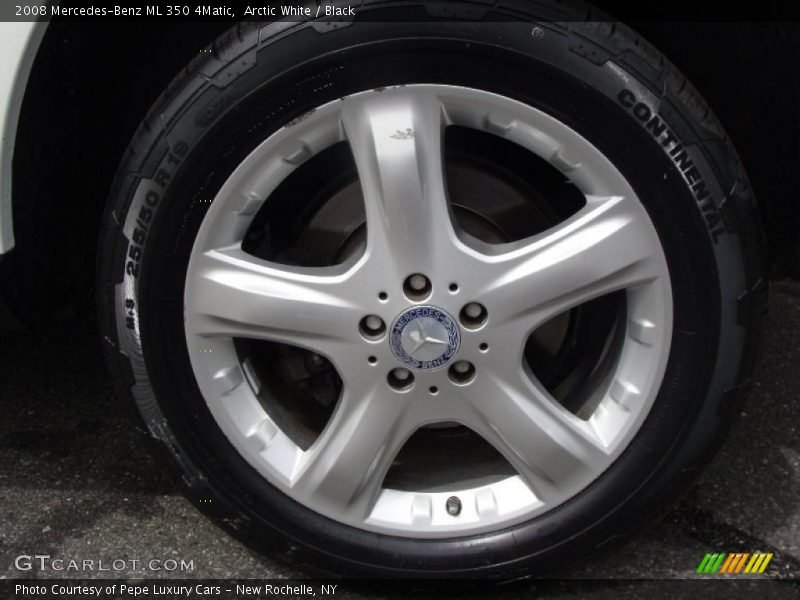 Arctic White / Black 2008 Mercedes-Benz ML 350 4Matic