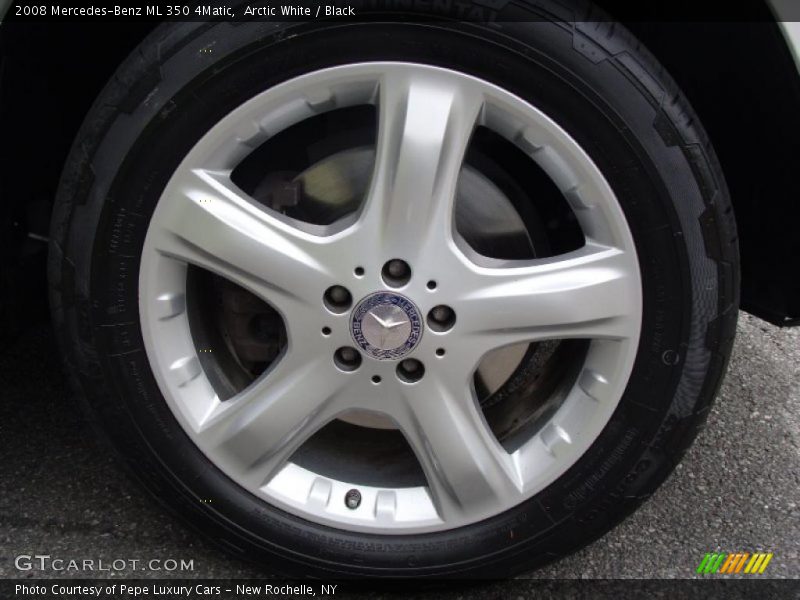 Arctic White / Black 2008 Mercedes-Benz ML 350 4Matic