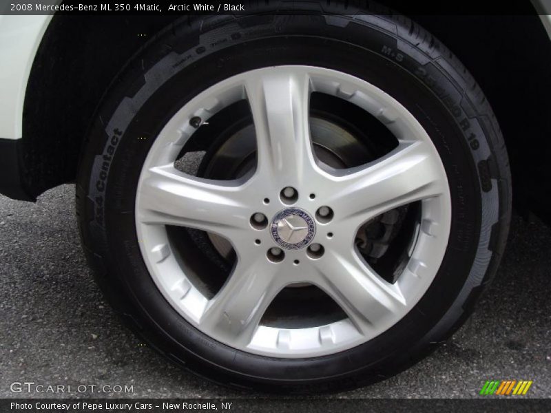 Arctic White / Black 2008 Mercedes-Benz ML 350 4Matic