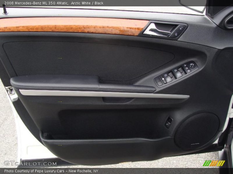 Arctic White / Black 2008 Mercedes-Benz ML 350 4Matic