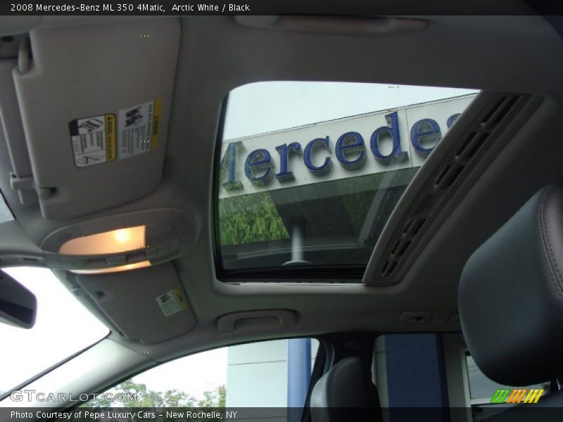Arctic White / Black 2008 Mercedes-Benz ML 350 4Matic