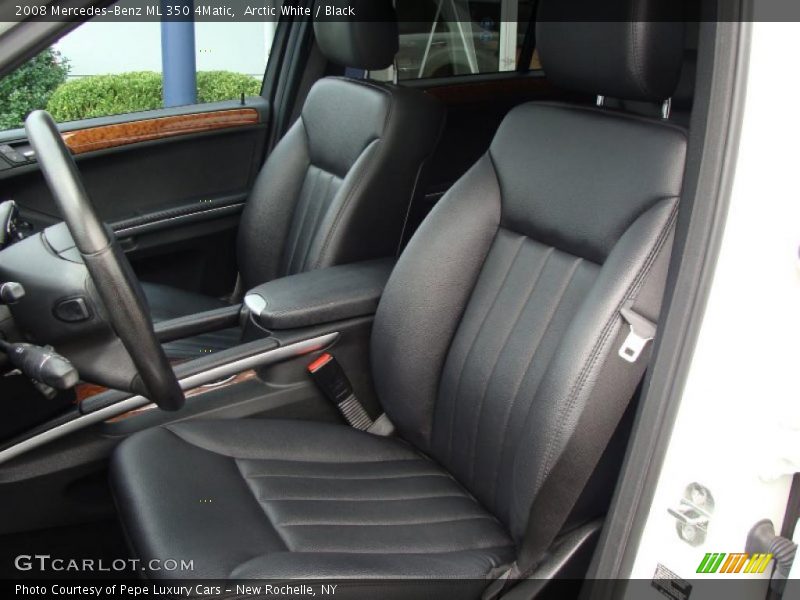 Arctic White / Black 2008 Mercedes-Benz ML 350 4Matic