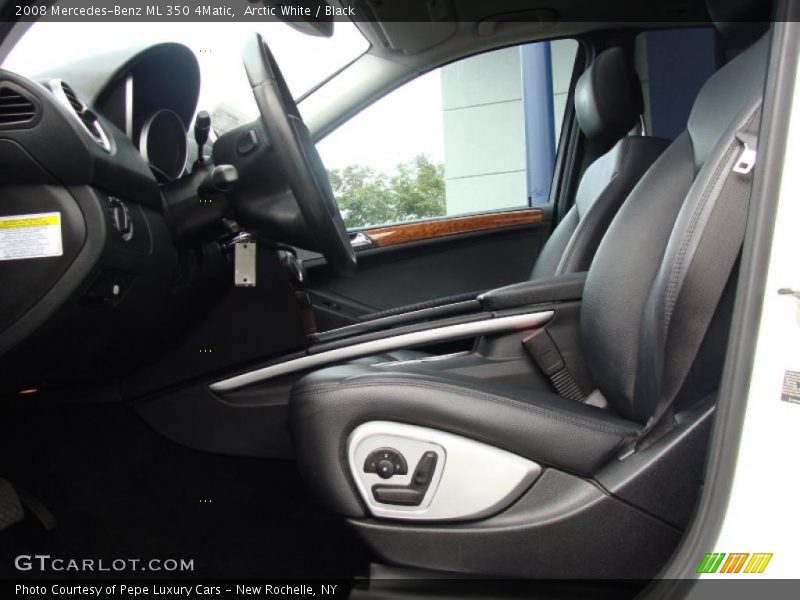 Arctic White / Black 2008 Mercedes-Benz ML 350 4Matic