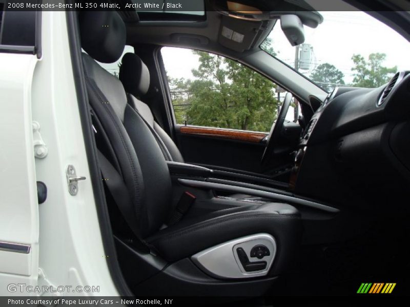 Arctic White / Black 2008 Mercedes-Benz ML 350 4Matic