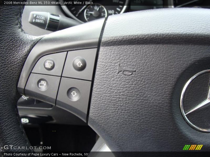 Arctic White / Black 2008 Mercedes-Benz ML 350 4Matic