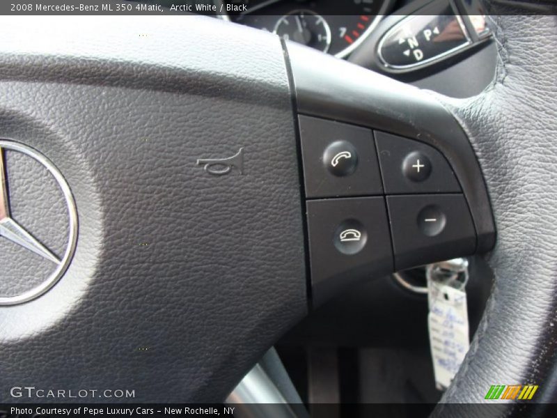 Arctic White / Black 2008 Mercedes-Benz ML 350 4Matic