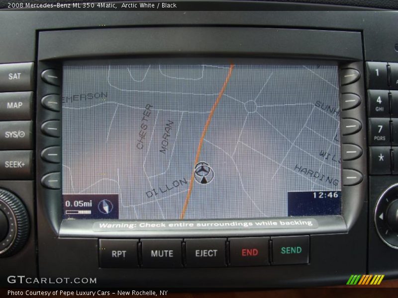 Arctic White / Black 2008 Mercedes-Benz ML 350 4Matic