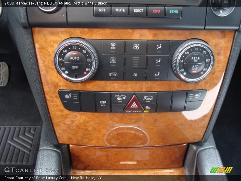 Arctic White / Black 2008 Mercedes-Benz ML 350 4Matic