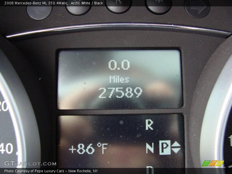 Arctic White / Black 2008 Mercedes-Benz ML 350 4Matic