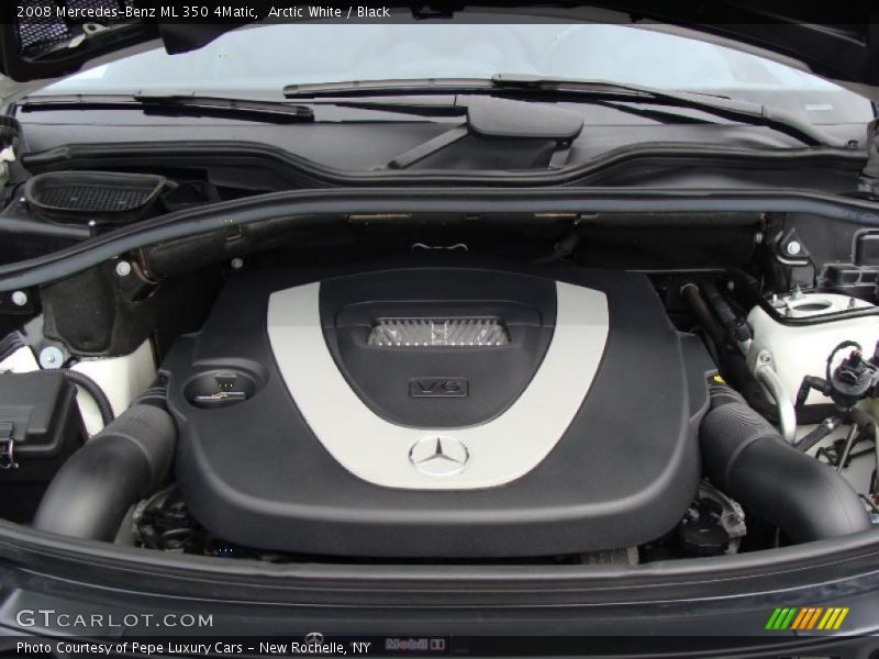 Arctic White / Black 2008 Mercedes-Benz ML 350 4Matic