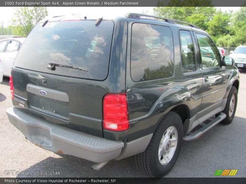 Aspen Green Metallic / Medium Parchment 2002 Ford Explorer Sport 4x4