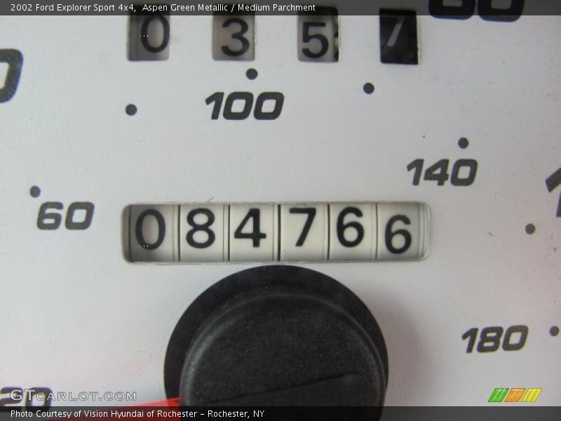 Aspen Green Metallic / Medium Parchment 2002 Ford Explorer Sport 4x4