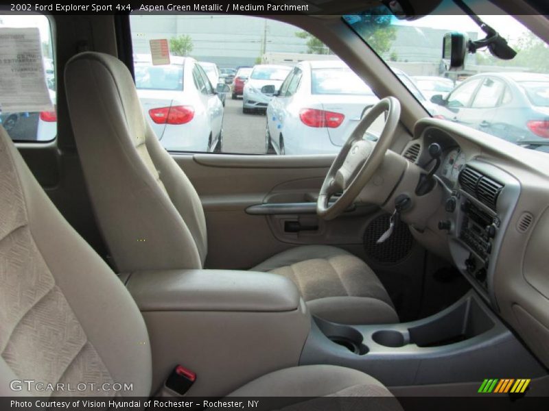 Aspen Green Metallic / Medium Parchment 2002 Ford Explorer Sport 4x4