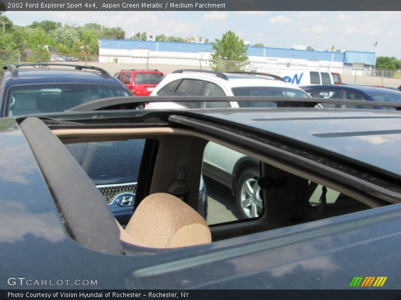 Aspen Green Metallic / Medium Parchment 2002 Ford Explorer Sport 4x4
