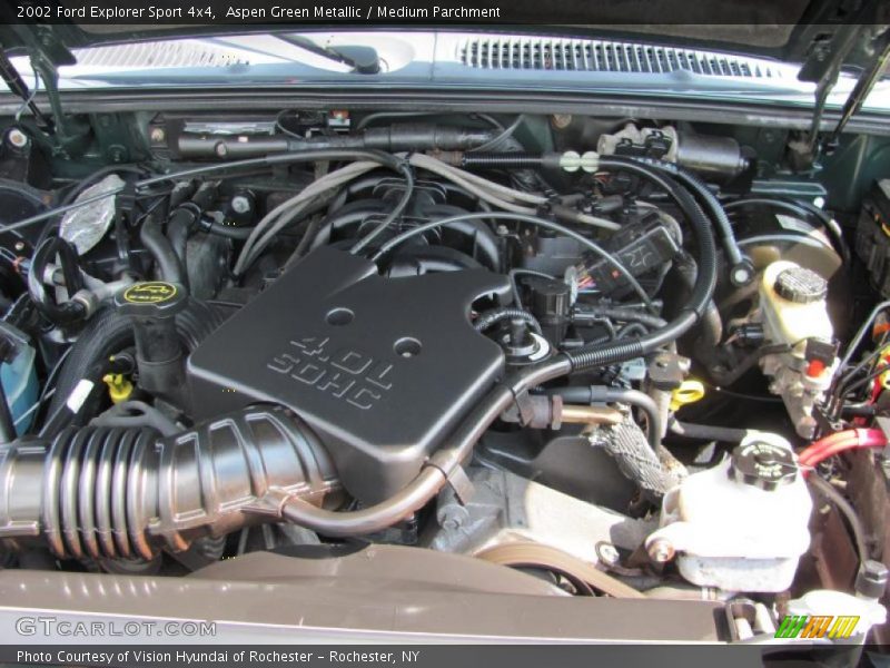 Aspen Green Metallic / Medium Parchment 2002 Ford Explorer Sport 4x4