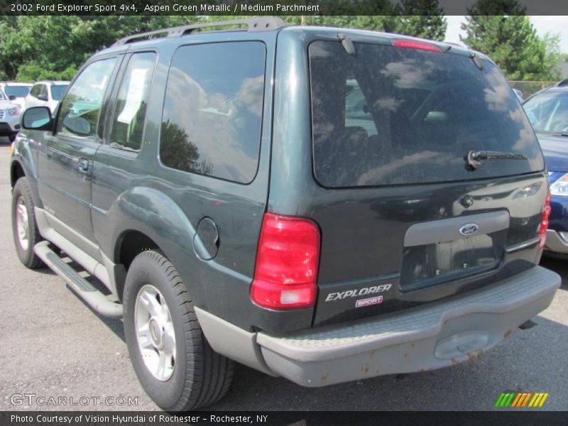 Aspen Green Metallic / Medium Parchment 2002 Ford Explorer Sport 4x4
