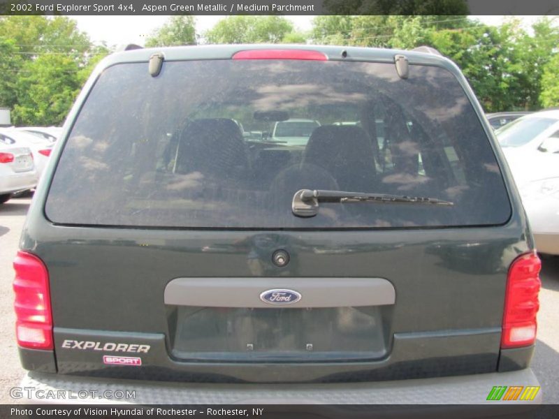 Aspen Green Metallic / Medium Parchment 2002 Ford Explorer Sport 4x4